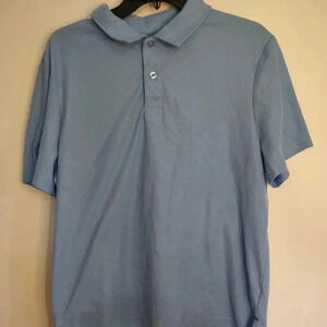 32 Degrees Cool Men's Blue Short Sleeve Collared Polo T-Shirt